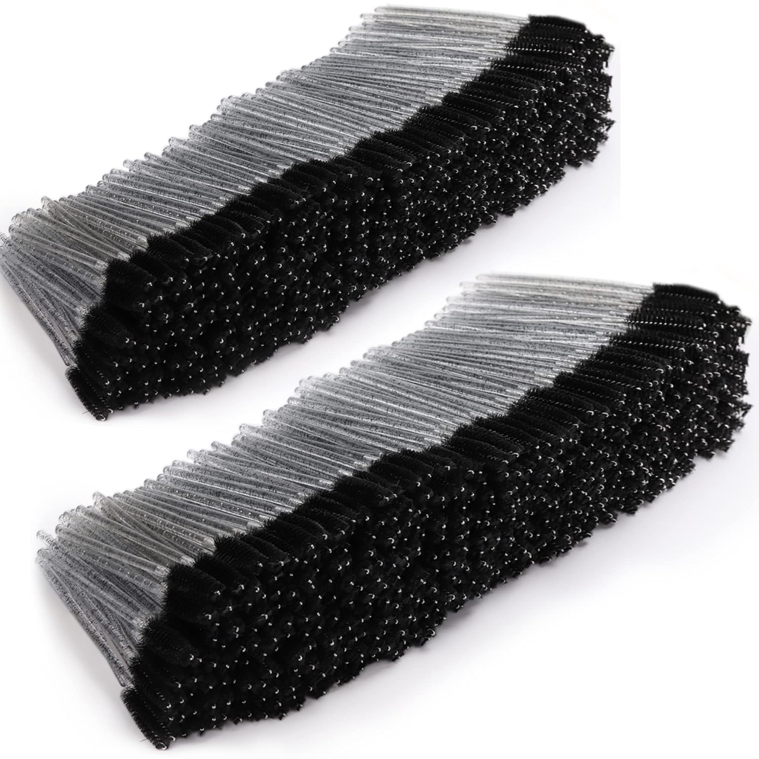 Tbestmax 2000 Disposable Mascara Wands Eyelash Brush Spoolies for Eyebrow Eye Lash Extension Black