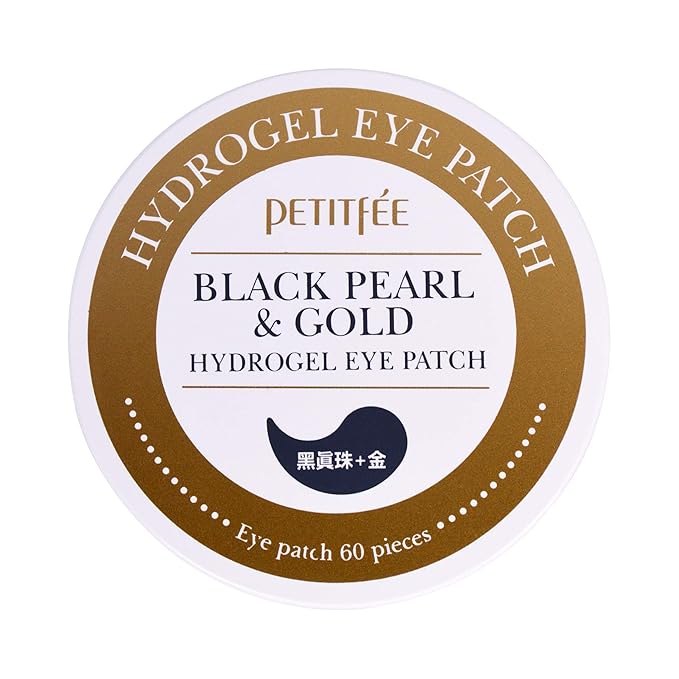 Petitfee Black Pearl & Gold Hydrogel Eye Patch, 60 Patches, 1.4 g
