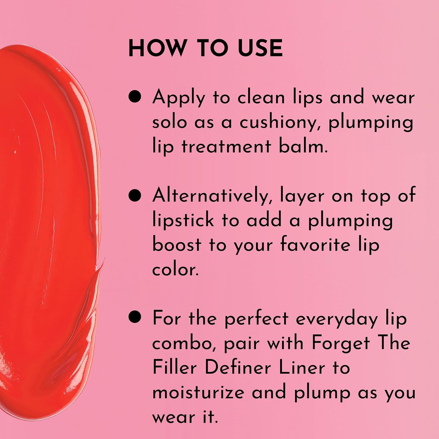 LAWLESS Forget the Filler Lip Plumping Line Smoothing Tinted Balm, Cherry Vanilla, Red, 0.09 Ounce