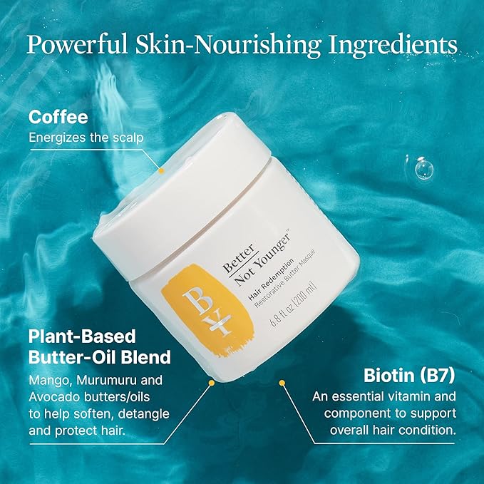 Better Not Younger Hair Redemption Restorative Butter Masque, 6.8 Fl OZ