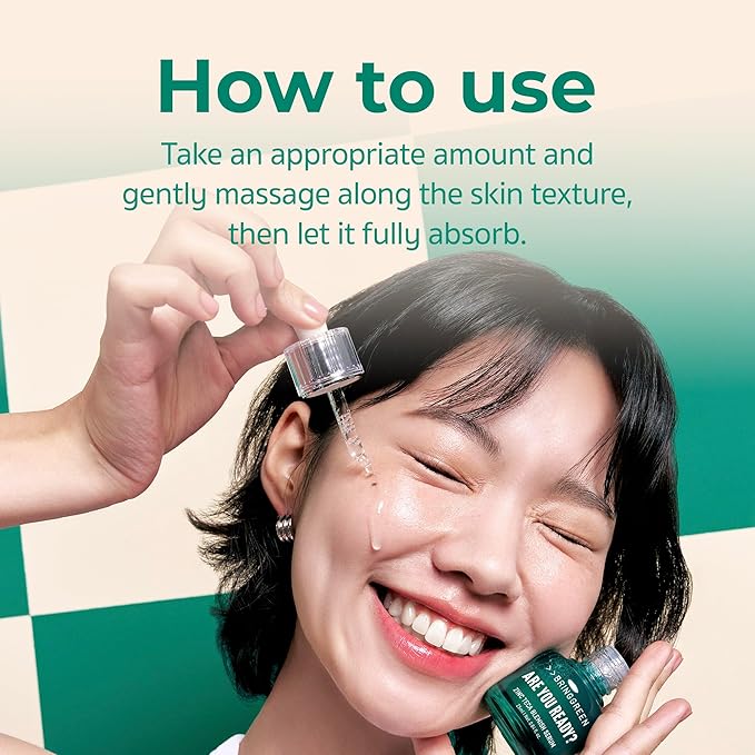 BRING GREEN X NETFLIX SQUID GAME Edition Zinc Teca Serum 25mL | Calming Serum for Skin Soothing & Oil Control | Includes Free Gonggi Tossing Game as Seen in Squid Game