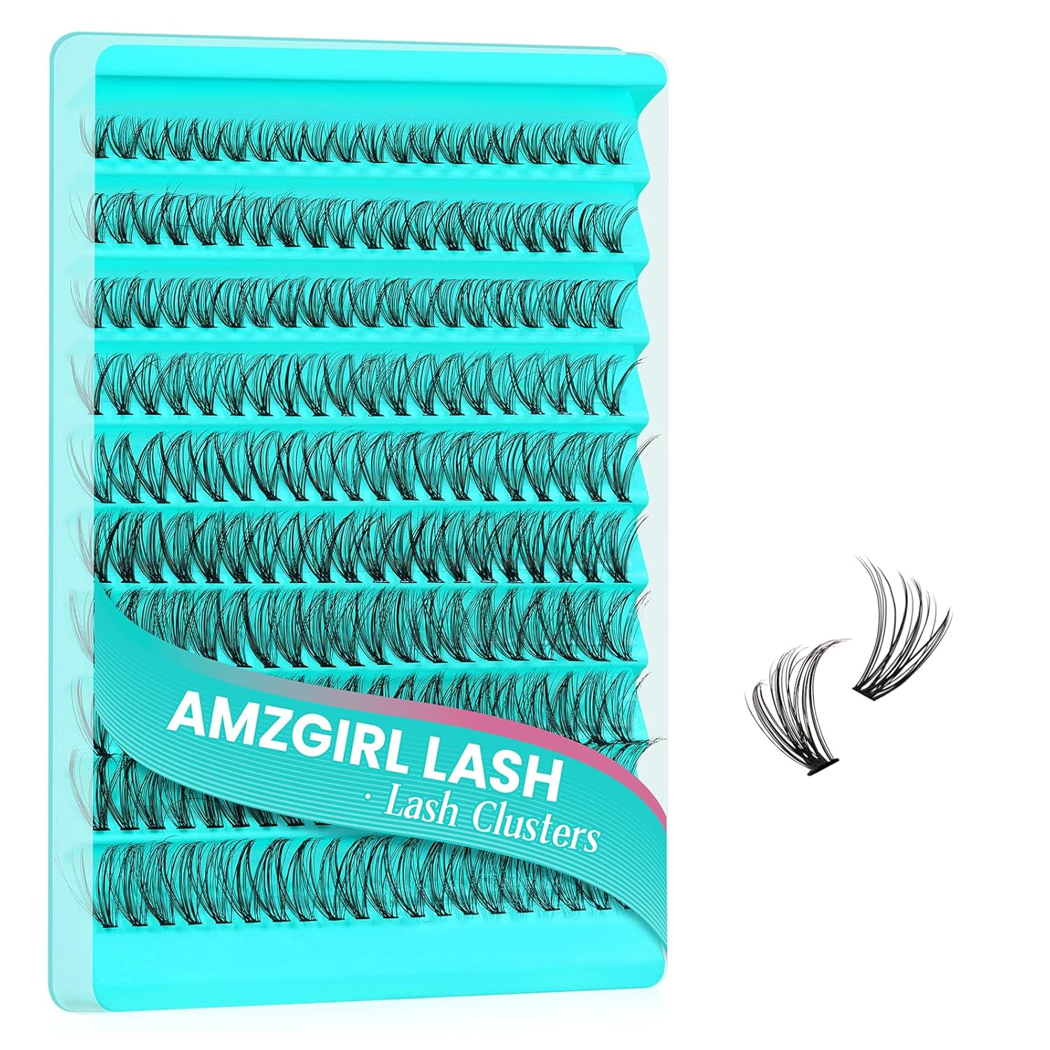 Lash Clusters 200pcs, Eyelash Extension Kit 30D D Curl Diy Cluster Eyelashes Extensions Lash Bond and Remover Waterproof Lash Applicator Tools for 8-18mm Mix Lashes Beginner Self Use