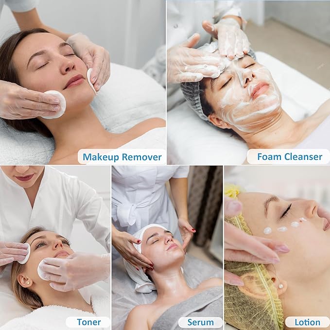 Skincare Set Gift for Women Wife, Large Skin Care Set, Paraben Free, Hyaluronic Acid Facial Kits for Esthetician Supplies Beauty Salon Family(17.6 Fl oz Makeup Remover, Cleanser, Toner, Serum, Lotion)