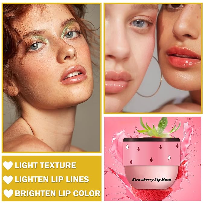 NVLEPTAP 2PCS Bee Lip Balm Honey Pot Honey Lip Balm Moisturizing Honey Lip Mask Lip Care Products Lip Balm with Wand