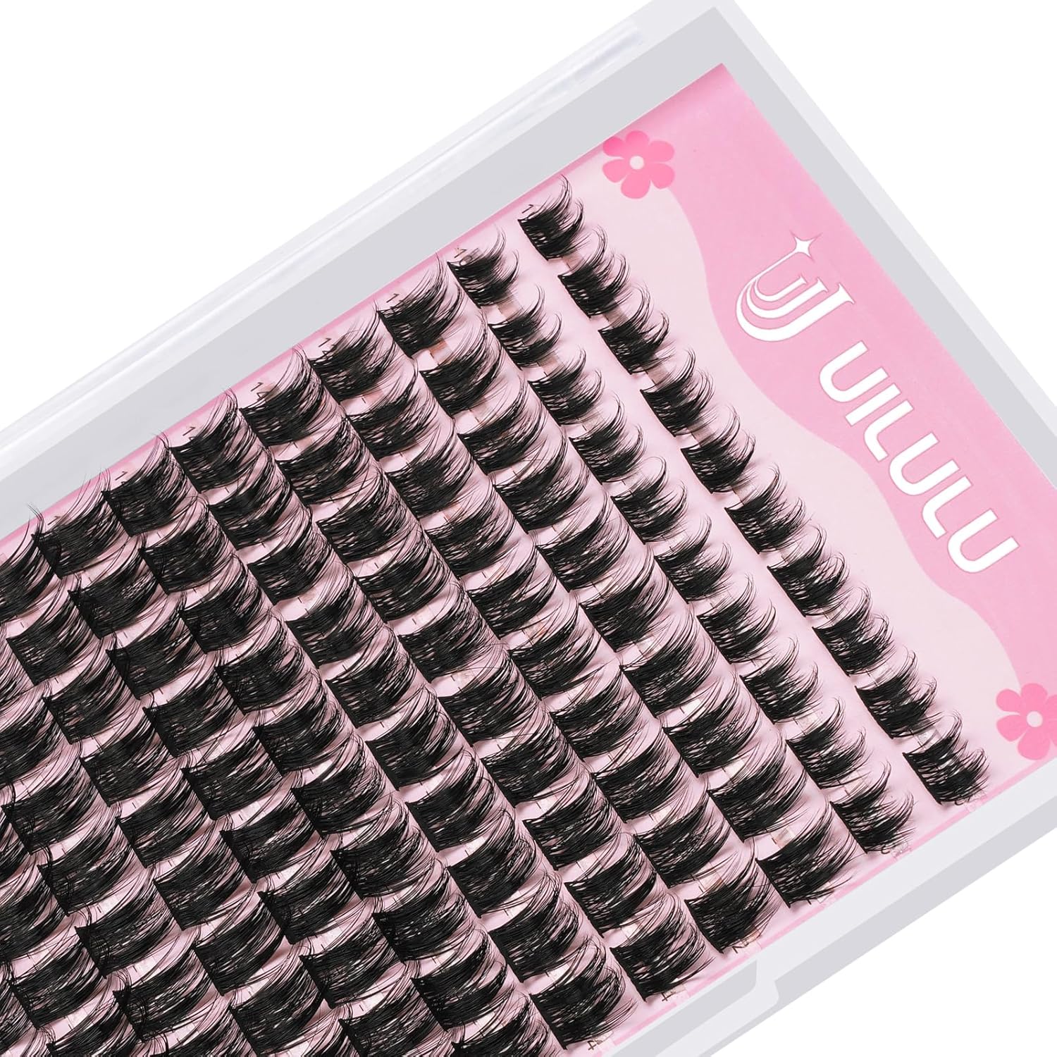Lash Clusters D Curl Fluffy Individual Lashes 0.07D 10-18 MIX 120 Eyelashes Clusters Lashes DIY Lash Extensions at Home False Lashes Wide Band Wispy Eye Lash Clusters U05 Lash