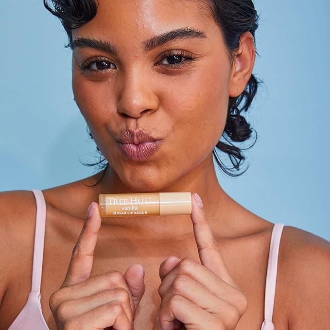 Tree Hut Vanilla Lip Scrub Stick | Nourish Dry Lips for a Soft & Smooth Feel | Gently Exfoliate Dead Skin | .12 oz.