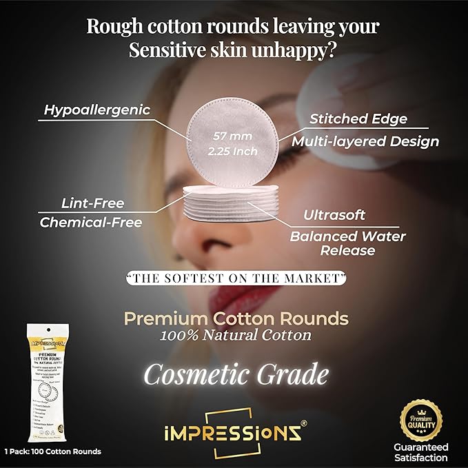 ImpressionZ 3-Step Skincare Set for Women | Micellar Water Makeup Remover, Snail Mucin Serum for Wrinkles, Hydrating Face Cream for Dry Skin with Cotton Rounds | Night Routine Kit for all skin types