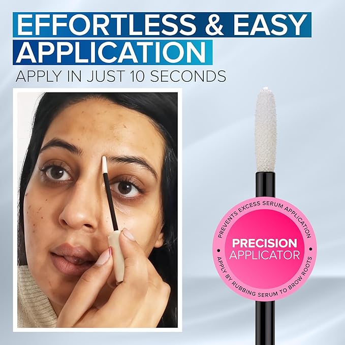 NYK1 CONCENTRATED Eyebrow Growth Serum For Thicker Brows (3ml) BrowForce Eyebrow Serum To Grow Brows For Fuller Thicker Natural Brow - Advanced Eye Brow Growth Serums Formula For Eyebrows Regrowth