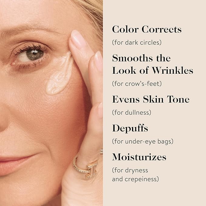 goop Beauty Vitamin C Eye Cream | Color Correcting Cream for Dark Circles | Helps Smooth Wrinkles & Depuff Eyes | 0.5 fl oz