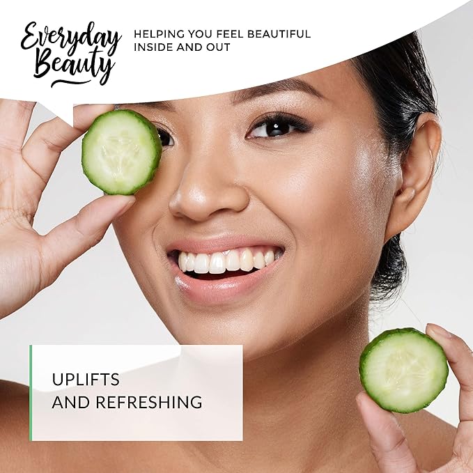 Cucumber Hydrosol Facial Toner - 16 oz All Natural Hydrating Spray Mist for Face and Hair - 100% All Natural Cucumber Water Hydrosol with Fine Mist Cap