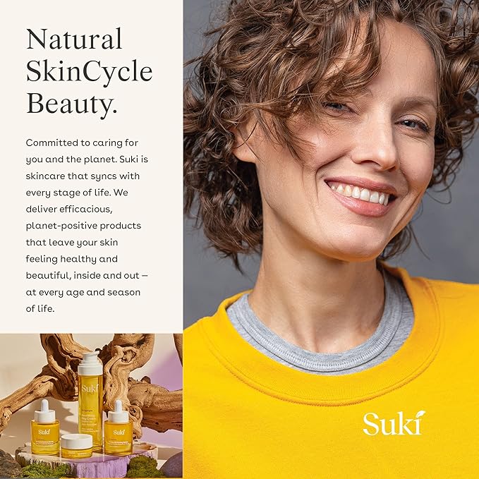 Suki Anti Aging Face Serum: Facial Lift Firming Serum - Plumping Day & Night Anti Wrinkle Serum for Face Skin Care with Hydrating Hyaluronic Acid, Retinol Alternative Bakuchiol, Plant Stem Cells 1oz.