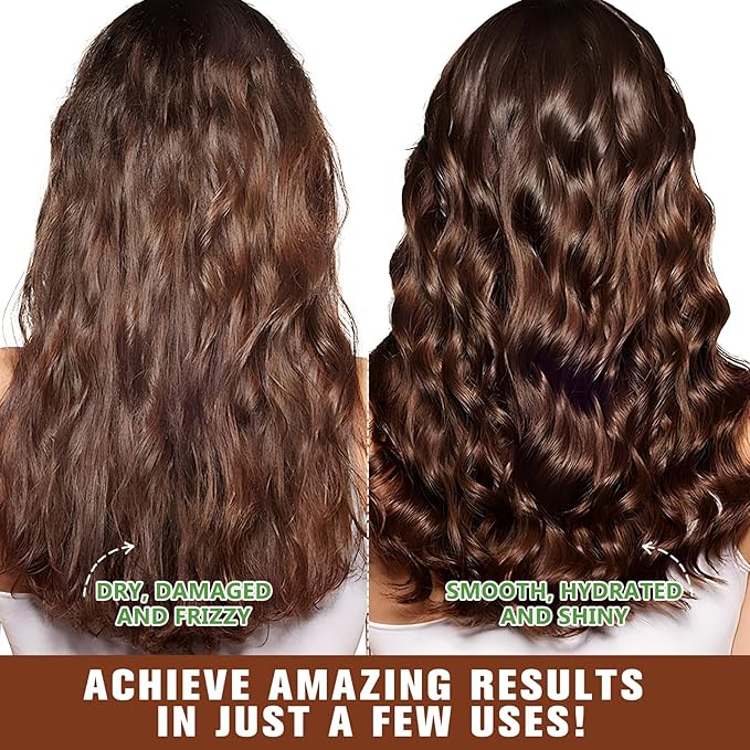 Collagen Hair Mask Deep Repair Conditioning, Hair Treatment Mask Calms and Relaxes the Scalp, Hair Mask with Argan Oil for Dry Damaged Hair All Hair Types, Nourish and Moisturize Hair & Scalp