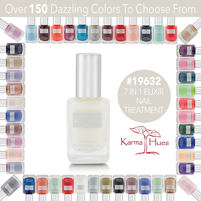 Karma Naturals 7-in-1 Elixir Nail Treatment – Strengthening, Repairing & Hydrating Formula for Healthier Nails