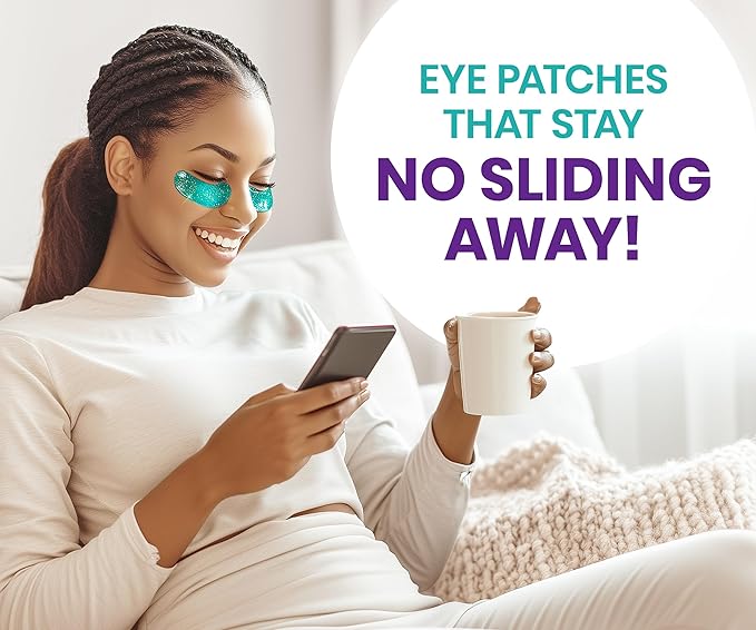 Stylia Under Eye Patches for Puffy Eyes and Dark Circles (30 Pairs) - Marine Collagen Under Eye Mask with Retinol, Vitamin C, Hyaluronic Acid, Pearl Extract - Eye Masks for Dark Circles and Puffiness