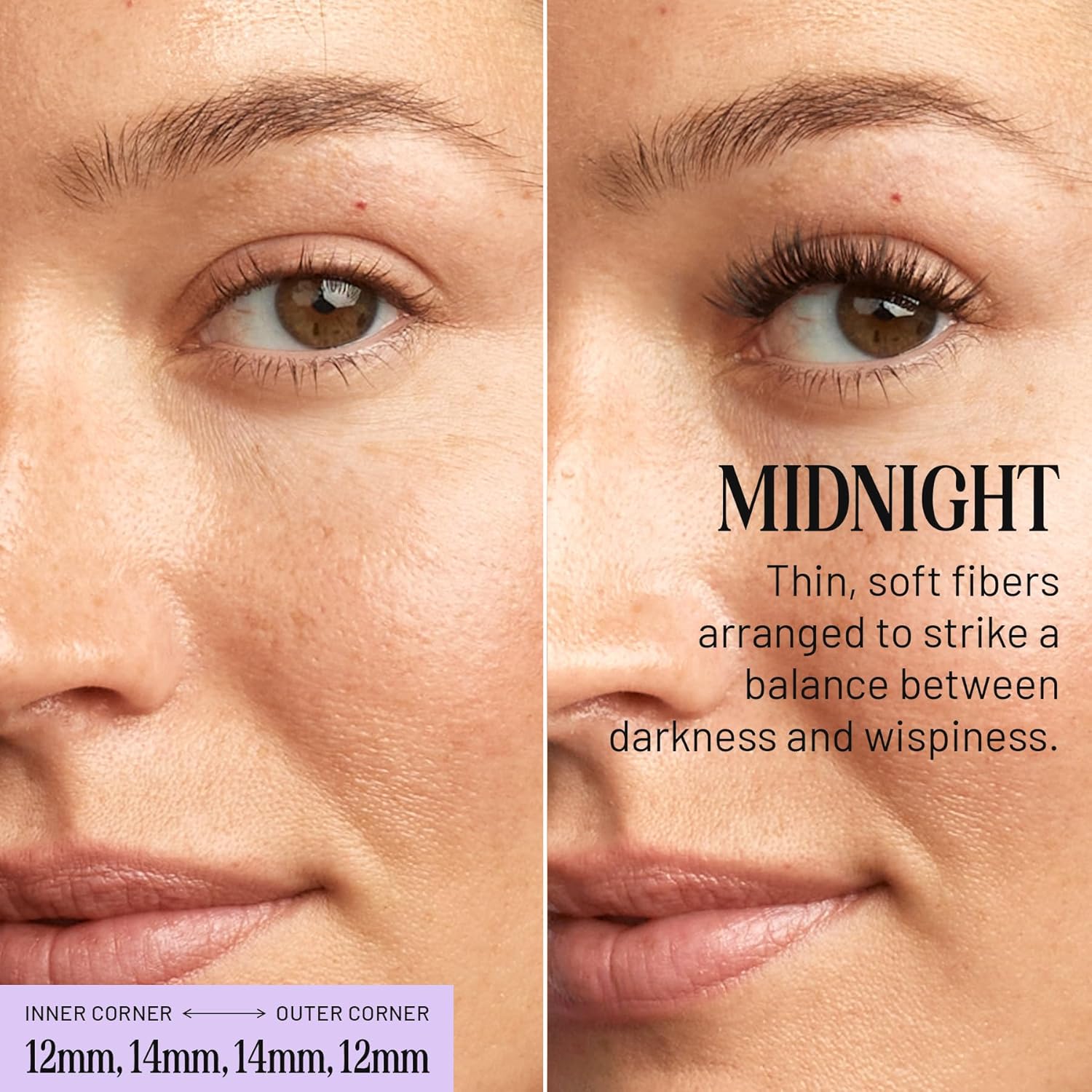 Lilac St - Midnight Dramatic Faux Eyelash Clusters (10mm) - Dark & Lush - DIY Lash Extension Wisps - Lightweight & Lifelike - Lasts 10 Days - Cruelty Free, Vegan, Women Founded - 10 Lashes