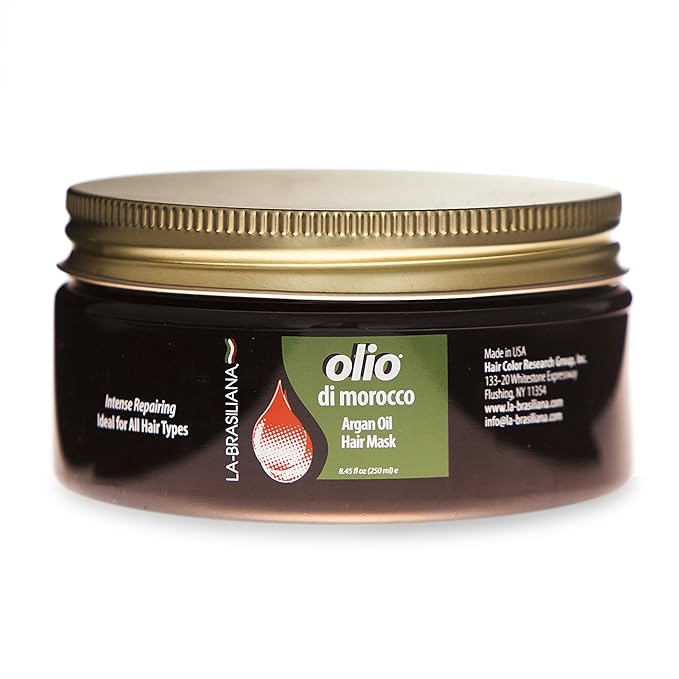 La-Brasiliana Olio Di Morocco Argan Oil Hair Mask, 8.45 fl.oz.
