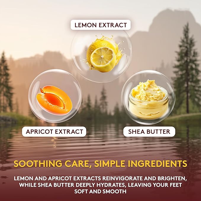 OKAY Apricot and Lemon Foot Scrub 6oz / 177ml