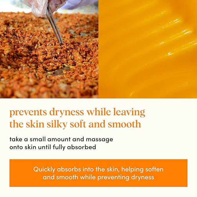 2-in1 Handmade Sea Buckthorn Oil Body Butter (3.53 oz) and Foot Salve for Dry Cracked Feet (1,06 oz)