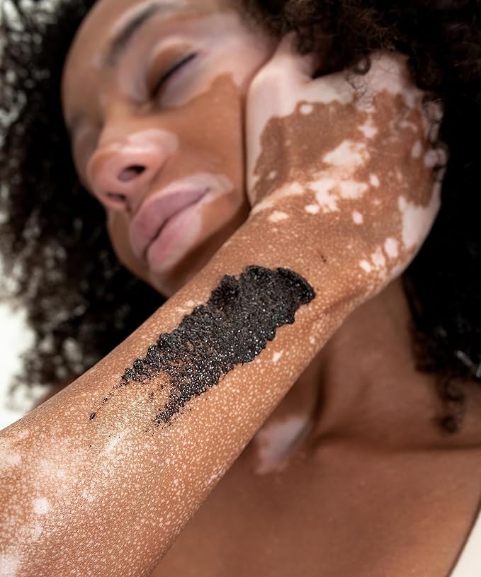 UpCircle Exfoliating Coffee Body Scrub with Lemongrass 7.4oz - Sea Salt, Shea Butter + Coconut Oil - Natural, Vegan Exfoliator For Soft, Smooth Skin