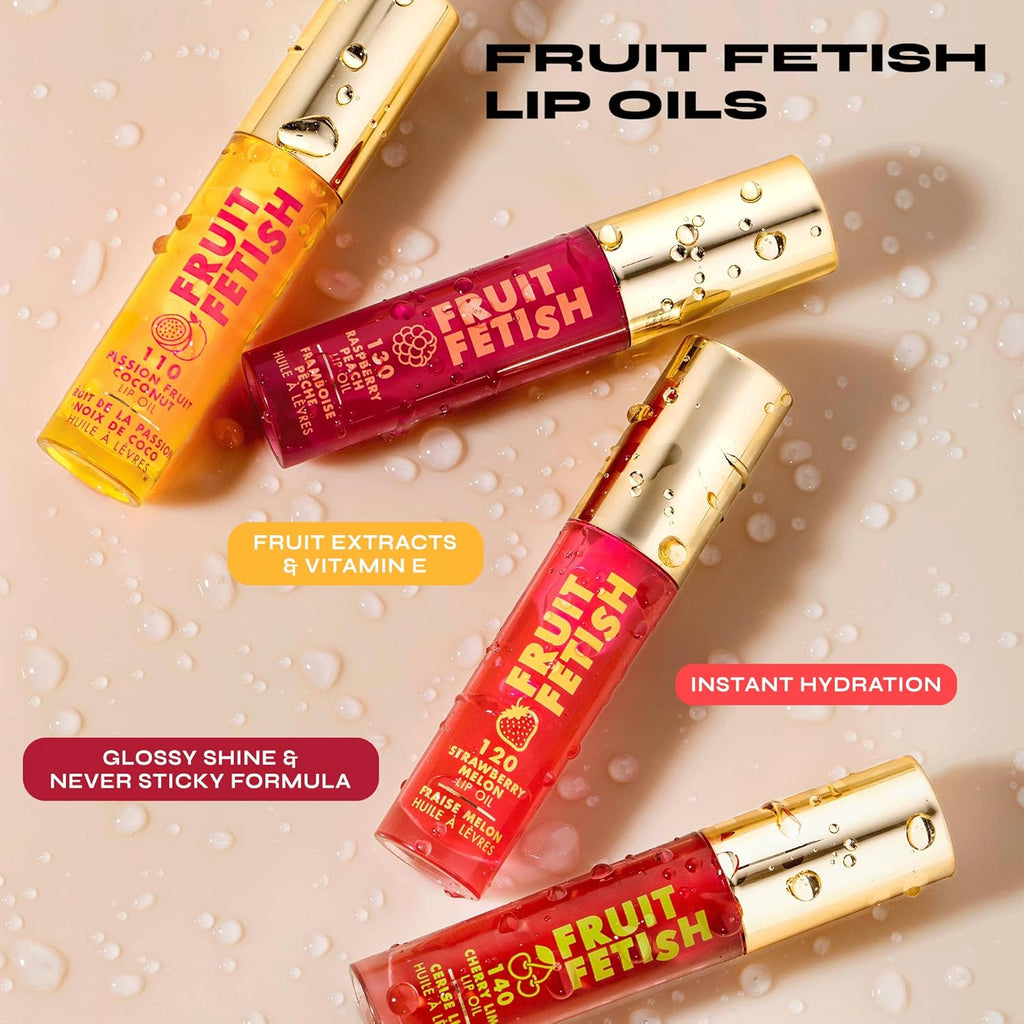 Milani Fruit Fetish Lip Oil with Vitamin E for Instant Hydration, Fruit Extract Infused Lip Treatment and Moisturizing Lip Gloss - Coco Cacao