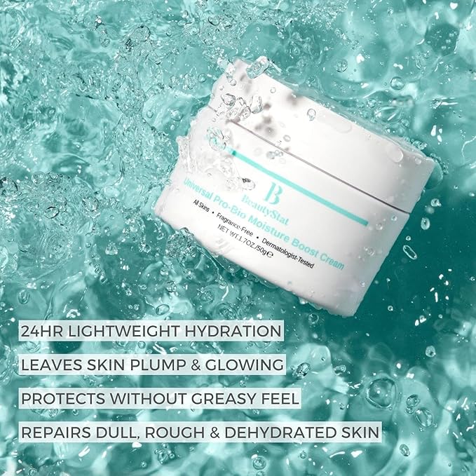 BeautyStat Brighten & Strengthen Daily Travel Starter Kit: 10ml Universal C Skin Refiner, 10ml Probiotic Moisture Boost Cream, 30ml Microbiome Purifying Cleanser, (3) Triple Action Daily Peels