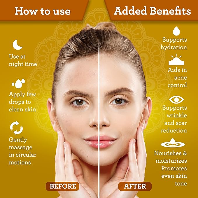 GuruNanda Castor Oil (8 Fl oz), 100% Pure, Cold Pressed & Hexane-Free, Hydrating Carrier Oil, Natural Castor Oil for Hair, Eyebrows & Eyelashes Growth