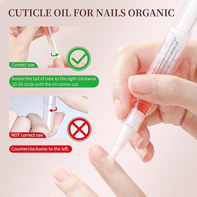 12Pcs Nail Cuticle Oils Nail Nutrition Oil Pen Nourishment Pens Cuticle Revitalizer for Agnail Nourish Skin Nail Care