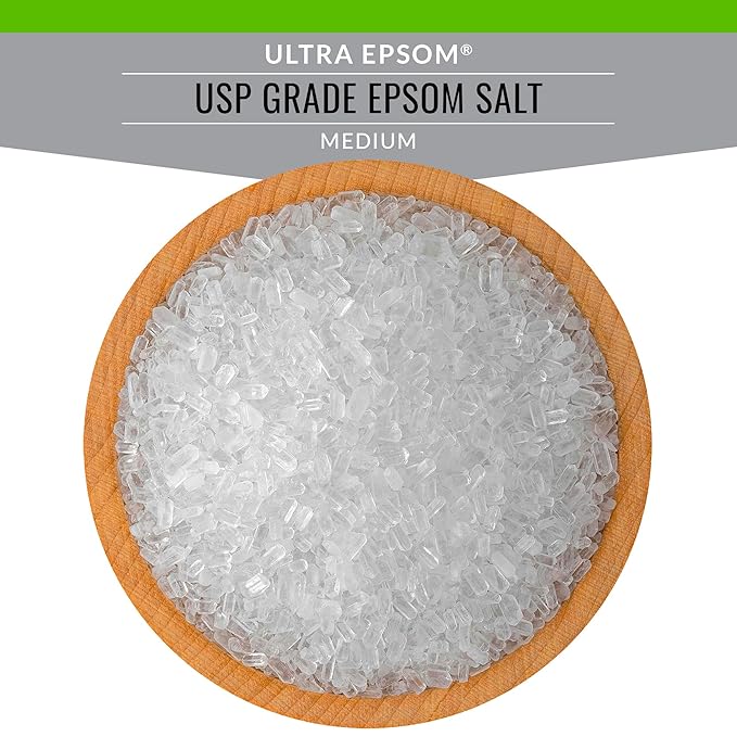 SaltWorks Ultra Epsom Premium Epsom Salt, Lavender Scented & Medium Unscented Bundle, 4 Pounds