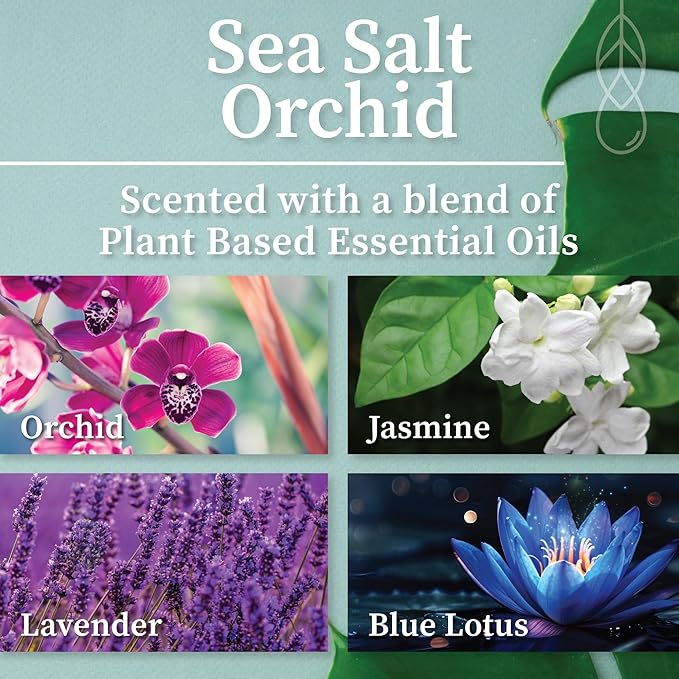 Hemlock Park Sea Salt Orchid Coconut Milk Bath Soak | Organic Coconut Milk, Botanicals, Dead Sea, Epsom, and Himalayan Pink Mineral Salts | 9.5 oz Jar