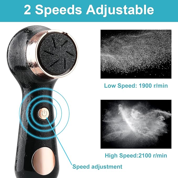 Electric Foot Callus Removers for Feet - Rechargeable Waterproof Portable Electronic Foot File Pedicure Tools for Cracked Heels Dead Skin