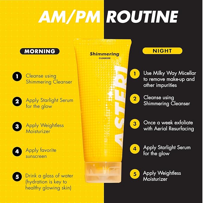 Alumni Skincare The 3 Piece Skin Care Set - Micellar Makeup Remover, Shimmering Cleanser and Weightless Moisturizer Skin Care Gift Set - Essential Radiating Vegan Skincare Kit