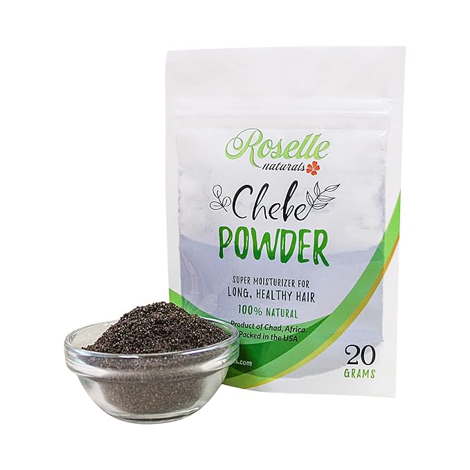 Roselle Naturals Chebe Powder Imported from Chad, Africa 20g - African Chebe Powder for Hair Growth, Deep Moisturizing Hair Growth, Chebe Hair Mask