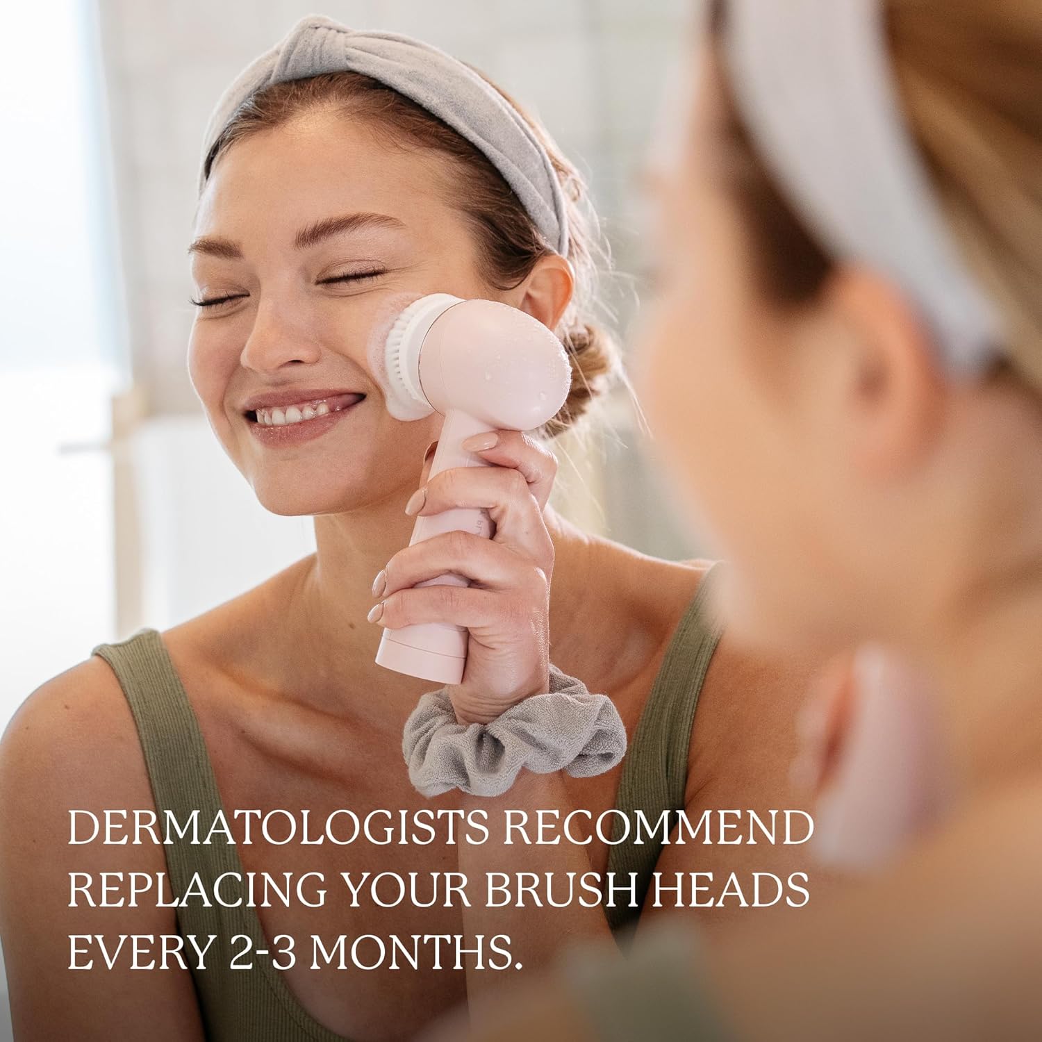 Vanity Planet Facial Cleansing Brush Replacement Heads, Raedia 2.0-3 Interchangeable Replacement Brush Heads – Lightweight & Water Resistant Face Exfoliator Cleansing Brush for Glowing Skin