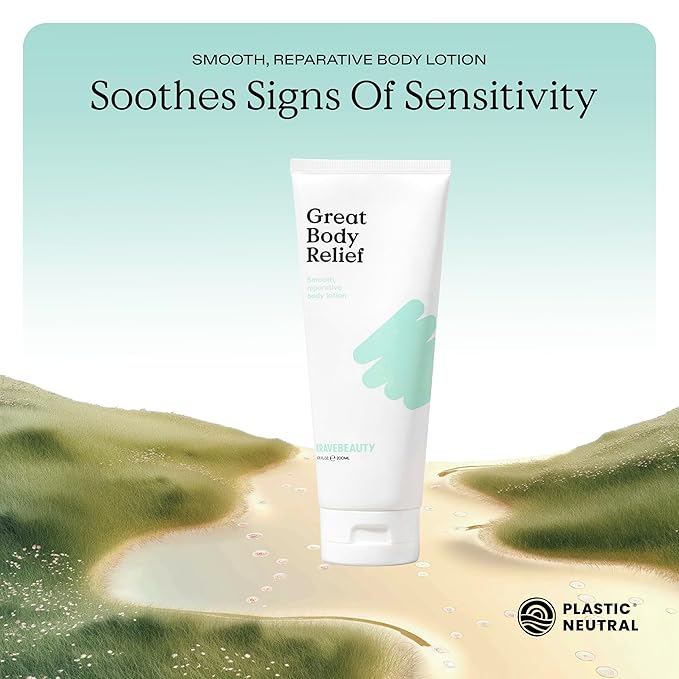 KraveBeauty Great Body Relief Skin Barrier Body Lotion, Contains 5% Tamanu Oil to Soothe Irritation, Provides 24 Hour Moisture, Vegan & Cruelty Free, 6.76 fl oz, New Formulation