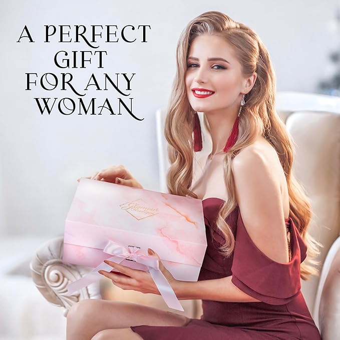 Luxury Spa Gift Set for Women - 9 Piece Self Care Package with Full Size Products, Plant-Based Superfoods, Minerals & Vitamins - Her Box