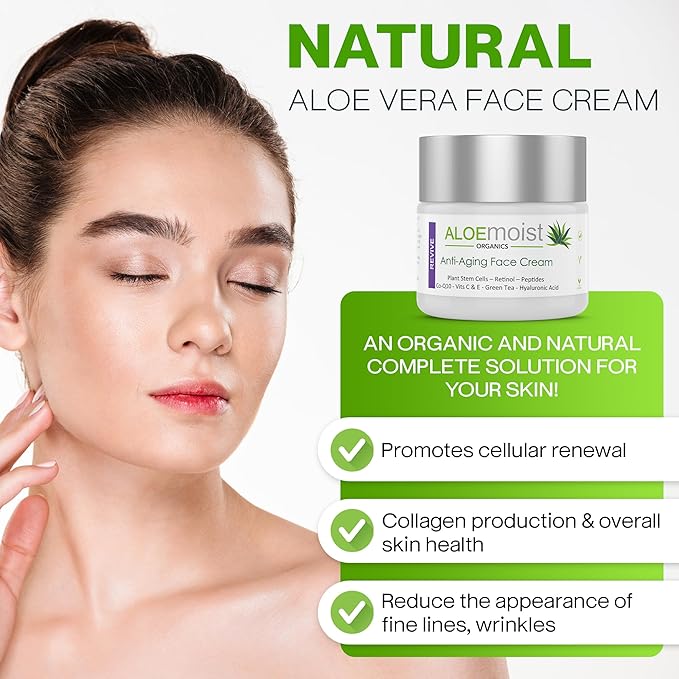 Advanced Retinol Cream for Face | Revive Anti Aging Face Cream for Women & Men Topical Retinoid Wrinkle Repair Day or Night Moisturizer, Organic Retinol Facial Moisturizer for Aging Skin Care, 2 Pack