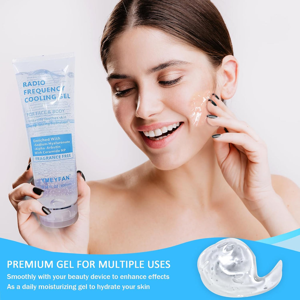 Conductive Gel for Microcurrent Radio Frequency Facial Device Cooling Gel, Fragrance-Free, Sodium Hyaluronate, Alpha-Arbutin, Bifida Ferment Lysate, Hydrating Premium Primer(900ML)
