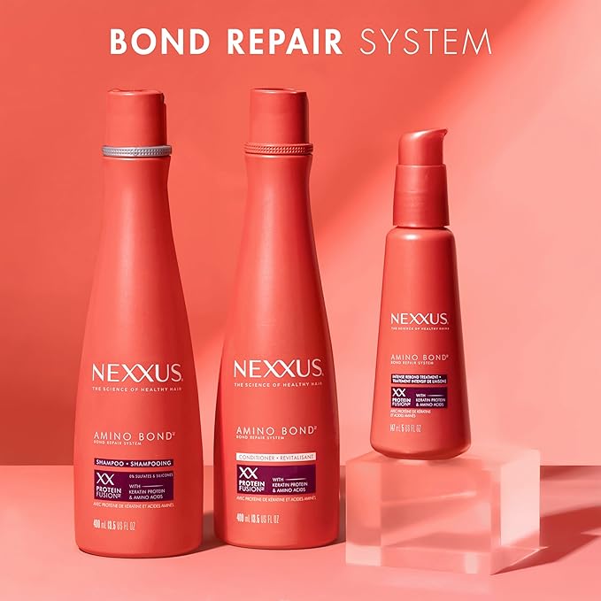 Nexxus Intense Bonding Treatment Amino Bond for Stronger, More Damage-Resistant Hair, with Amino Acids & Keratin Protein, 5 oz