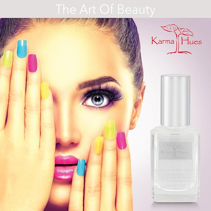 karma organic Gel Top Coat Nail Polish 0.43 FL oz, UV Shine Finish Quick Dry, No Wipe Nail Lacquer, Long Lasting No Chip Top Coat