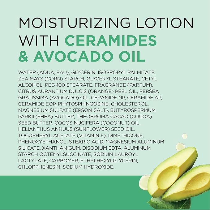 Dr Teal's Body Lotion, Glow & Hydrate Ceramides & Avocado Oil, 18 fl oz (Pack of 3)