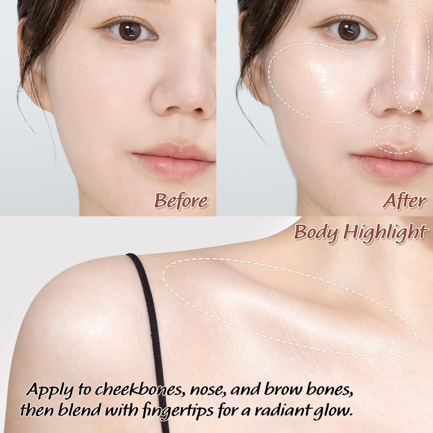 Touch in Sol In My Heart Stick (Moonlight Beam) – Cream Highlighter Stick for Eyes, Lips & Cheeks – Korean Makeup Glow Stick – Long Lasting, Multi-Use Highlight for Natural Radiance, K beauty, 0.12 Oz