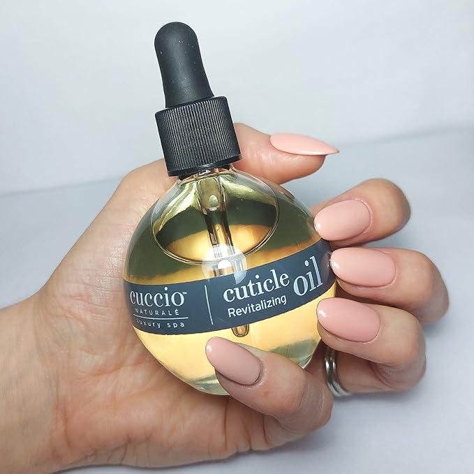 Cuccio Naturale Revitalizing ,Hydrating Oil For Repaired Cuticles Overnight - Remedy For Damaged Skin And Thin Nails - Paraben, Cruelty-Free Formula - Peach And Vanilla - 2.5 Oz