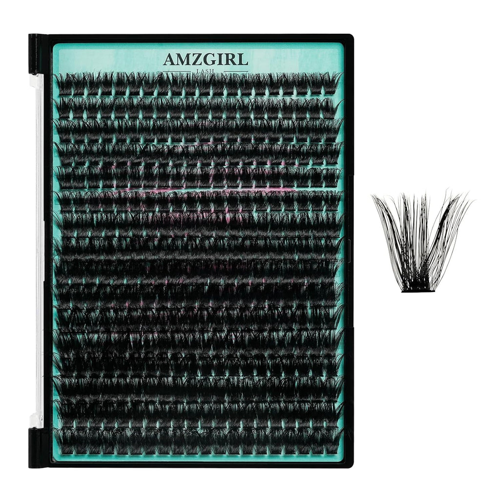 Lash Clusters 320Pcs 100D Eyelashes Cluster D Curl Individual Wispy Lashes Cluster for DIY Cluster Eyelash Extensions at Home for Beginners (Mix10-16mm)