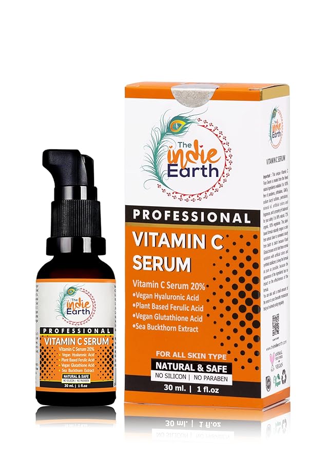 20% Vitamin C Serum – Advanced Anti-Aging & Brightening Formula with Glutathione, Hyaluronic Acid, Ferulic Acid, Turmeric, Rosehip, and Sea Buckthorn for Enhanced Skin Tone, Radiance, & Youthful Glow
