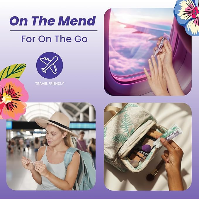 Blossom Cuticle Oil Pen for Nails, On the Mend Scented Travel Nail Oil for Growth and Strength, Infused with Real Flowers 0.34oz, Lavender