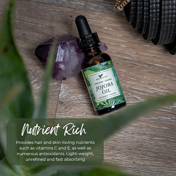 Pure Jojoba Oil for Skin Cold Pressed Moisturizer for Face, Body, Nails and Hair – Multi-Purpose Beauty Product – Vitamin E – Anti-Aging, Hydrating Oil for Men and Women – 4 oz Bottle