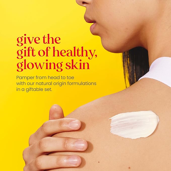 Burt's Bees Essential Everyday Beauty Gift Set, 5 Travel Size Products & 100% Natural Origin Moisturizing Lip Balm, Original Beeswax with Vitamin E & Peppermint Oil, 4 Tubes in Blister Box