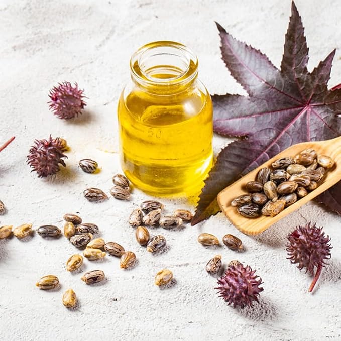 Organic Castor Oil - Cold-Pressed 100% Pure for Hair, Skin, and Wellness