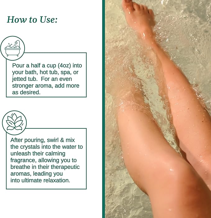 Relax Spa & Bath, Epsom & Dead Sea Salts, Aromatherapy Bath Salts for Hot Tub, Bath, or Spa, Infused with Magnesium, Mothers Day Gifts & Gifts for Mom, Green Tea Scent