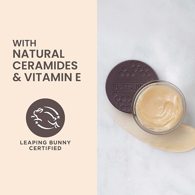 Burt's Bees Original Overnight Intensive Lip Treatment, Mothers Day Gifts, Moisturizing, Restorative, Reduces Fine Lines, Vitamin E, Ceramides Oils, Natural Origin Lip Care, 0.25 Oz.